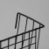 Basket on a grid, 19 × 11.5 × 12 cm, black color