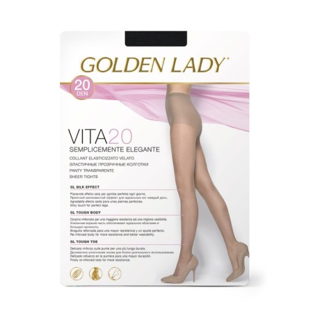Women's tights Golden Lady Vita, 20 Den, size 2, color Nero-1