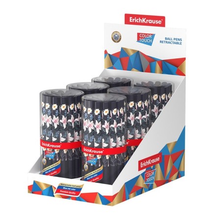 Handle Ball machine Erichkrause Colortouch Lily, node 0.7 mm, flu, blue-4