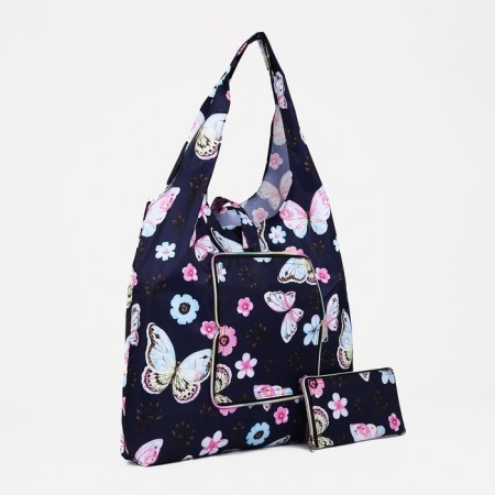 Household bag on the button, the color is blue