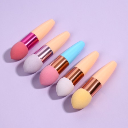 Makeup sponge with a drop “drop”, 10 × 3 cm, color mix-5