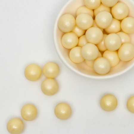 Sprinking confectionery "pearls silver", dragee (12-13 mm), soft, 50 g