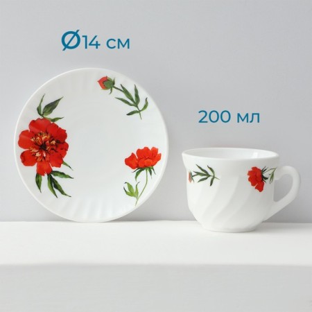 Service table "velvet rose", 37 items, glass ceramic-3