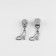 Automatic lock for metal zippers, No. 5, decorative, 10 pcs, Nickel color