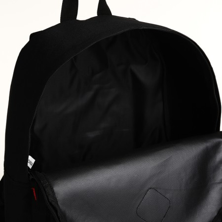 Youth backpack with lightning, external pocket, black color-5