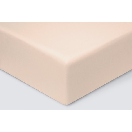 Ecoteus elastic band “Monospace”, satin, size 160x200x23 cm, powder color