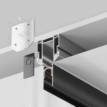 Exile installation profile in stretch PVC ceiling, 2 m-3