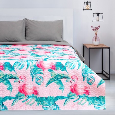 Ethel Coverpes Euro Tropical Flamingo, 190*205 cm, microfiber