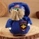 The amulet "Brown Nafanya", a policeman, 15 cm, mix