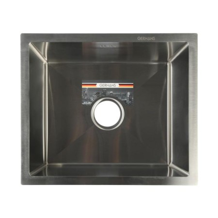 Kitchen sink Gerhans K35043, Soldeous, 500x430x220 mm, with siphon, glossy