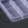 Organizer for decor, 15 cells, 17.4 × 10 × 2.2 cm, the color is transparent