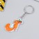 PVC keychain "Squirrel with a gift" soft 3x4 cm