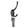 Hook furniture tundra TKD008, two -rod, black, 100 pcs