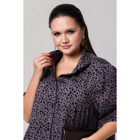 Women's tunic, size 70, dark gray color-6
