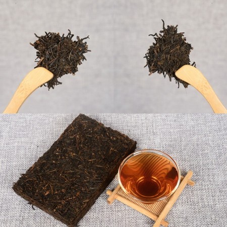 Chinese sustained black tea "Shu puer. Lao Chagu", 250 gr, 2010, Yunnan, brick-3