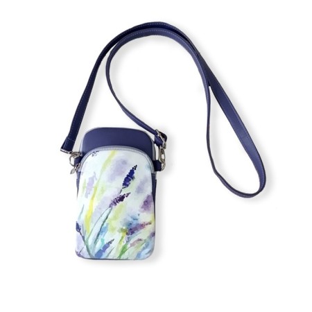 Cross-Bodi bag, lightning department, lilac color "Flowers"