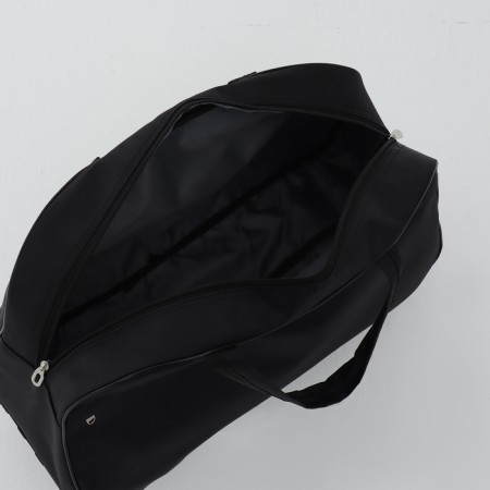 Road bag on wheels, external pocket, black color-4
