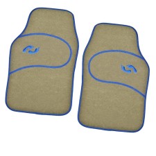 Car carpet carpets SkyWay Arctic-2, 66x44 cm, front, textile, beige, set 2 pcs. S01701007
