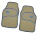 Car carpet carpets SkyWay Arctic-2, 66x44 cm, front, textile, beige, set 2 pcs. S01701007