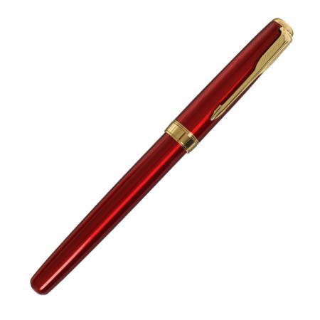 Gift feathers in the leatherette case PB S, brick body with gold-1