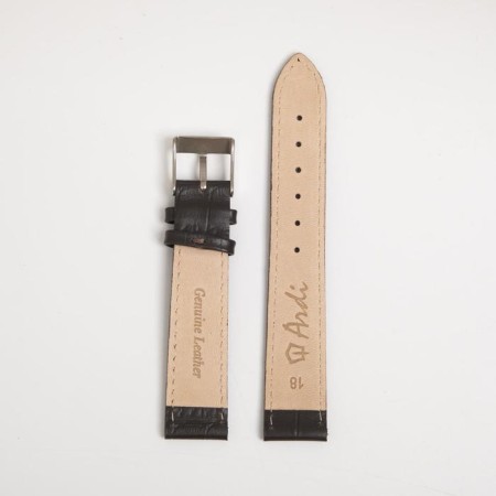 District strap, male, 18 mm, harness 75 mm, larynx 115 mm, Nat. The skin, dark brown-2