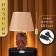 Hand lamp with lampshade Risalux "Grinda", E14, 40 W, 22.5 × 22.5 × 32 cm