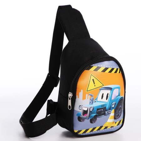 Children's bag for a boy over the shoulder "Tractor"-1