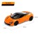 Metal machine "coupe", 1:24, door, hood, trunk, inertia, color orange open
