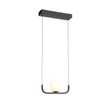 Suspension lamp ST LUCE. SL1581.403.01. Botelli. 1x8 W, LED, 3200K, 552 LM, 29.5x12.5 cm, black color
