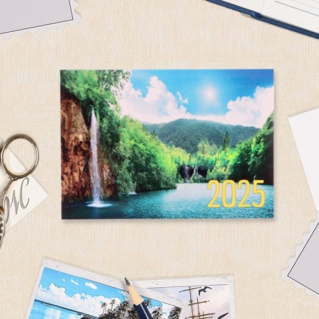 Pocket calendar "Nature - 1" 2025, 7x10 cm, mix-1