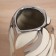 VAZA Ceramics Table "Axel" 23.5x11 cm, white-silver