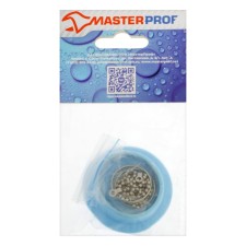 MasterProf bathtub plug IS. 110649, D = 45 mm, PVC, with chronic. chain, blue