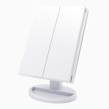 Cosmetic desktop mirror Vivian M 1x/2x/5x-lucid, LED sensor, USB, white-1