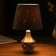 Lamp table ceramics "Vilnius" Gray with silver E14 40W 33x20x20 cm Risalux