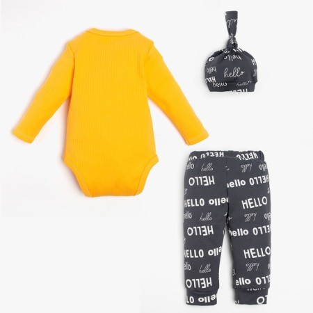 Set: body, cap and pants crumb I "Dogs", height 68-74 cm-6