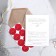 Invitation in the craft envelope for the wedding "Bordeaux with gold", 10 x 15 cm