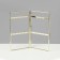 Steaches for earrings, 2 sections, 2 rows, 16 × 20 × 2 cm, gold color