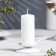 Climb "Flower N" metal per 1 candle, 9x3.5 cm, white