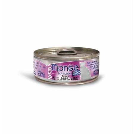 Monge Cat Natural Wet food for cats, tuna with chicken and beef, railway, 80 g