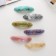 Halfish hair clip "Silva" shine blunt, 9 cm, mix