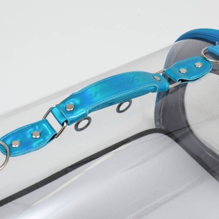 Bag - Animal carrying, transparent, 43 x 24 x 28 cm, blue-6