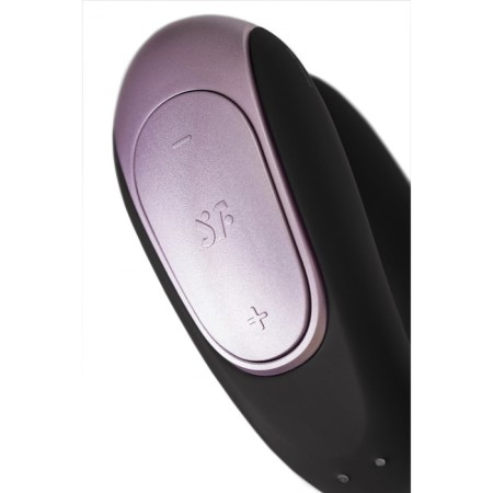 A multifunctional stimulator for steam Satiffyer Partner Double Fun, 9 cm, silicone, black color-8