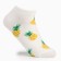 Women's socks shortened "pineapple", white color, size 23-25 ​​(36-40)