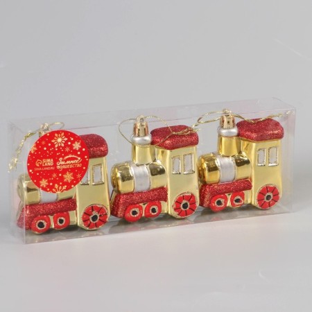 Jewelry decoration "Steam" (set of 3 pcs) 6.5x7 cm, gold-1