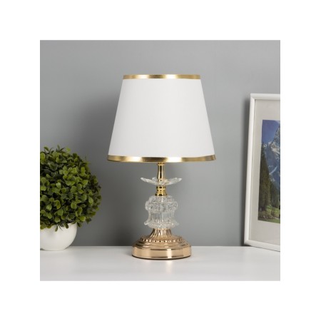 Table lamp "Stylization" 1x40W E27+backlight LED 5W gold 21x21x36cm