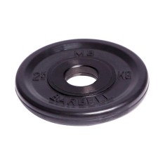 Olympic disk d = 51 mm, black color, 2.5 kg