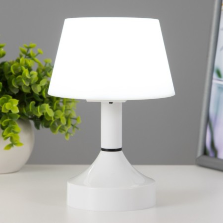 Table lamp with PDD "William" LED 0.9W 4000K USB AKB White 11x11x16.2cm Risalux-1