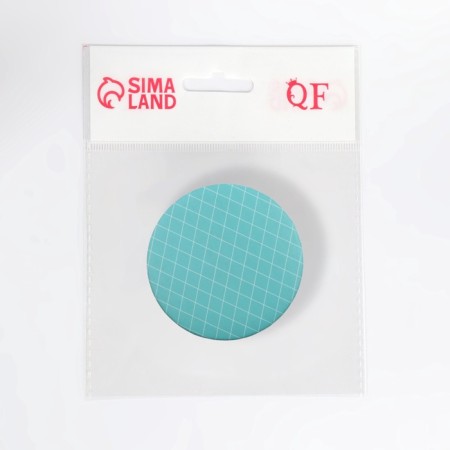 Folding mirror "rhombus", d = 7.5 cm, turquoise color-5