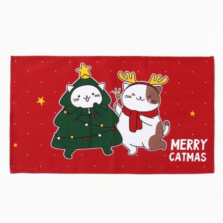 Kitchen set of towels Merry Catmas 35x60 cm-2pcs, 100% cotton, 160 g/m2 707-5
