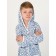 Children's robe with a hood, height 122 cm